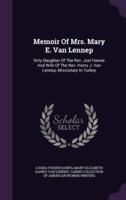 Memoir Of Mrs. Mary E. Van Lennep