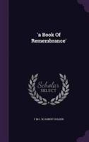 'A Book Of Remembrance'