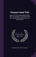 Panama Canal Title