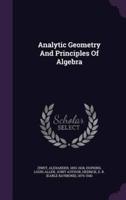 Analytic Geometry And Principles Of Algebra