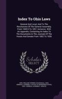 Index To Ohio Laws