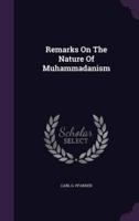 Remarks On The Nature Of Muhammadanism