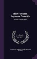 How To Speak Japanese Correctly