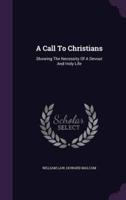 A Call To Christians