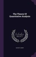 The Theory Of Quantitative Analysis