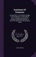 Institutes Of Grammar
