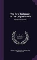 The New Testament In The Original Greek