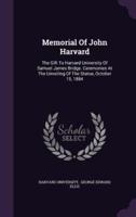 Memorial Of John Harvard