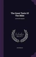 The Great Texts Of The Bible