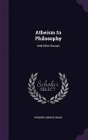 Atheism In Philosophy