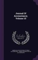 Journal Of Accountancy, Volume 10