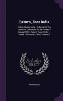 Return, East India