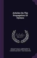 Articles On The Propagation Of Oysters