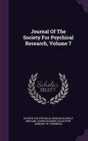 Journal Of The Society For Psychical Research, Volume 7