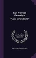 Earl Warren's Campaigns