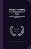 Fine Printers of the San Francisco Bay Area