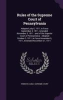 Rules of the Supreme Court of Pennsylvania