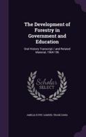 The Development of Forestry in Government and Education