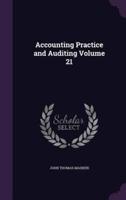 Accounting Practice and Auditing Volume 21