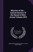 Minutes of the ... Annual Session of the Synod of New Jersey Volume 1873