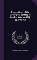 Proceedings of the Zoological Society of London Volume 1912, Pp. 505-913