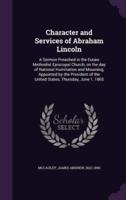 Character and Services of Abraham Lincoln