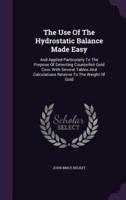 The Use Of The Hydrostatic Balance Made Easy