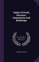 Tables Of Profit, Discount, Commission And Brokerage