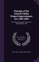 Passage of the Central Valley Project Improvement Act, 1991-1992