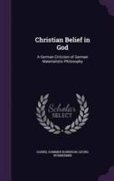 Christian Belief in God