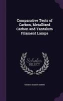 Comparative Tests of Carbon, Metallized Carbon and Tantalum Filament Lamps