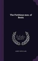 The Fictitious Mss. Of Bosiu