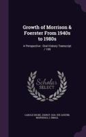 Growth of Morrison & Foerster From 1940S to 1980S