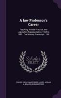 A Law Professor's Career