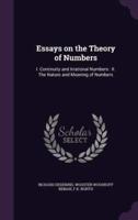 Essays on the Theory of Numbers