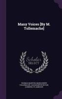 Many Voices [By M. Tollemache]