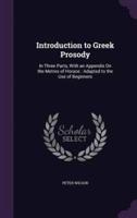 Introduction to Greek Prosody