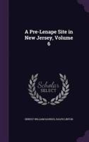 A Pre-Lenape Site in New Jersey, Volume 6