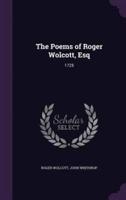 The Poems of Roger Wolcott, Esq