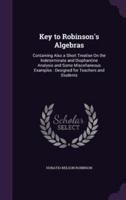 Key to Robinson's Algebras