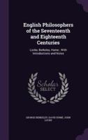 English Philosophers of the Seventeenth and Eighteenth Centuries