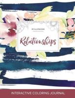 Adult Coloring Journal: Relationships (Pet Illustrations, Nautical Floral)