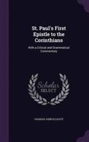 St. Paul's First Epistle to the Corinthians