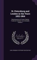 St. Petersburg and London in the Years 1852-1864