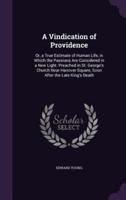 A Vindication of Providence