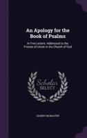 An Apology for the Book of Psalms