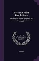 Acts and Joint Resolutions