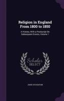 Religion in England From 1800 to 1850