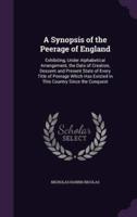A Synopsis of the Peerage of England