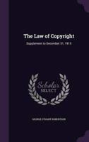 The Law of Copyright